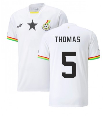 Ghana Thomas Partey #5 Hjemmedrakt VM 2022 Kortermet